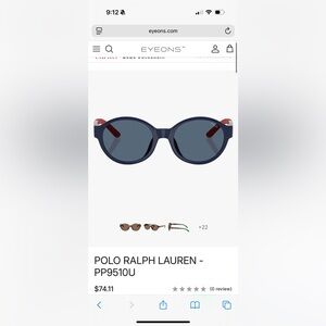 NIB - Kids Polo Ralph Lauren Sunglasses Model PP9510U